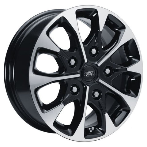 GENUINE FORD 2044753 x4 SET OF 4 TOURNEO CUSTOM - TRANSIT CUSTOM ALLOY WHEEL 17" 10-SPOKE DESIGN BLACK AND MACHINED 2012 - 2021 | ML Performance UK