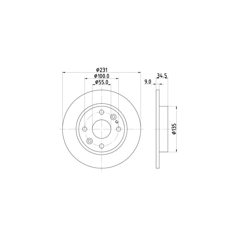 Mintex Mdc772 Brake Disc