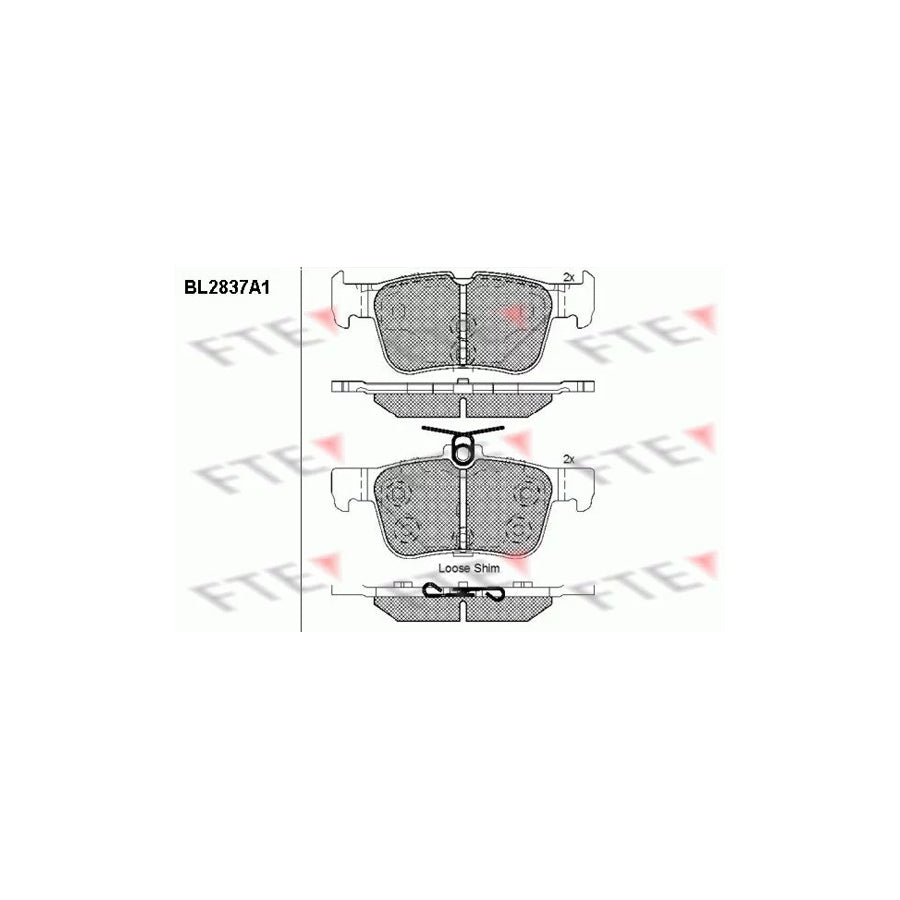 Fte BL2837A1 Brake Pad Set | ML Performance UK Car Parts