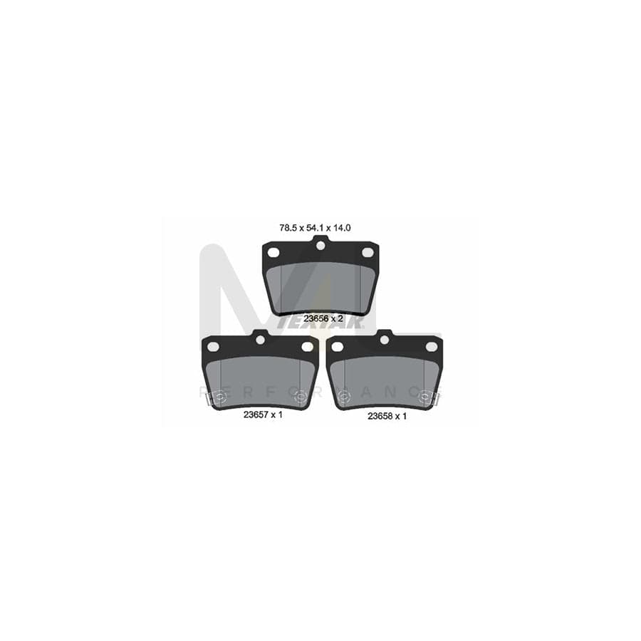 TEXTAR 2365601 Brake pad set with acoustic wear warning | ML Performance Car Parts