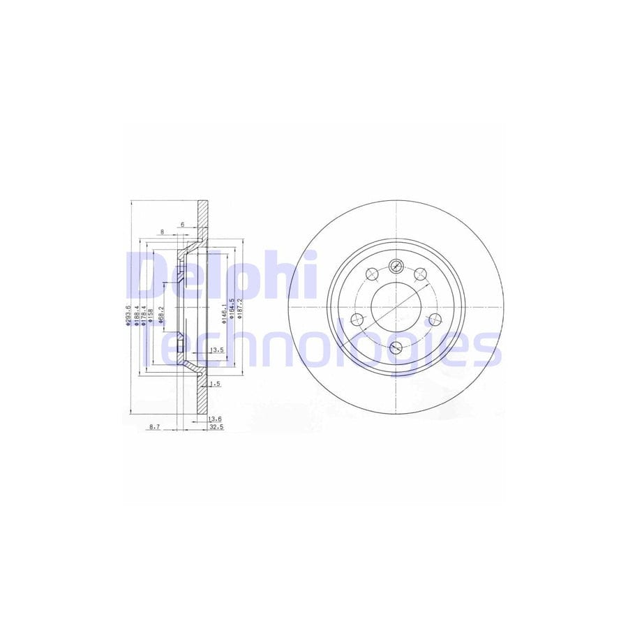 Delphi Bg3518 Brake Disc