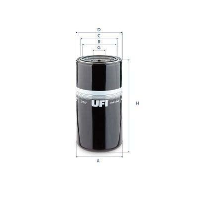 UFI 86.011.00 Filter, Operating Hydraulics