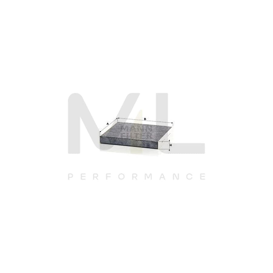 MANN-FILTER CUK 2648 Pollen filter Activated Carbon Filter | ML Performance Car Parts