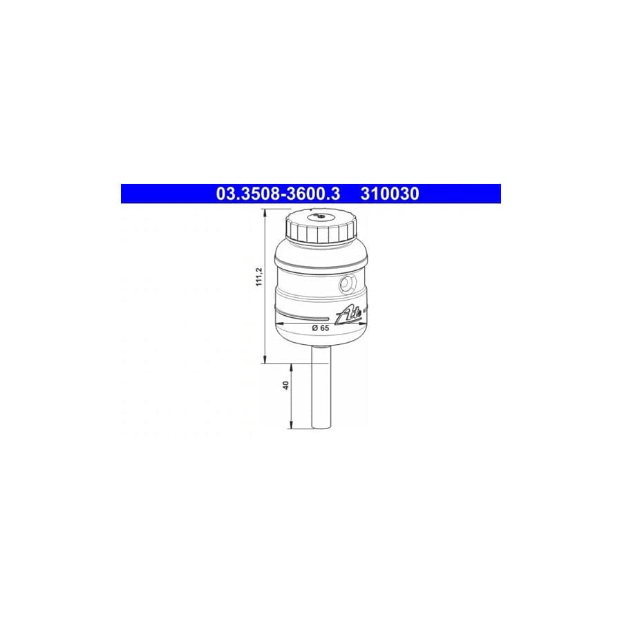 ATE 03.3508-3600.3 Expansion Tank, Brake Fluid