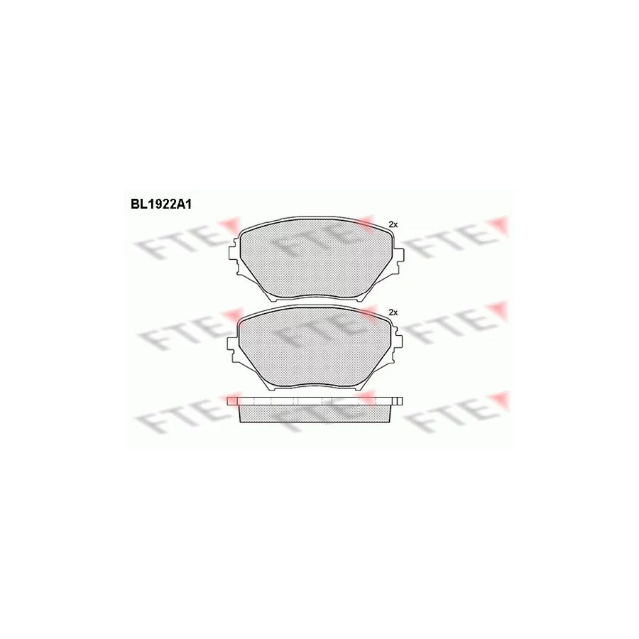 Fte BL1922A1 Brake Pad Set For Toyota Rav4 Ii Off-Road (Xa20) | ML Performance UK Car Parts