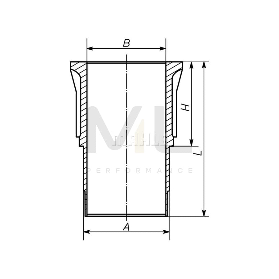 MAHLE ORIGINAL 151 WN 22 00 Cylinder Sleeve 120,0mm | ML Performance Car Parts