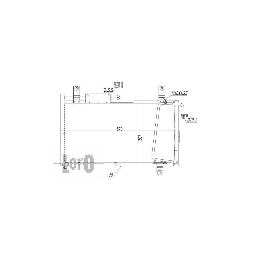 Abakus 0500160006 Air Conditioning Condenser | ML Performance UK