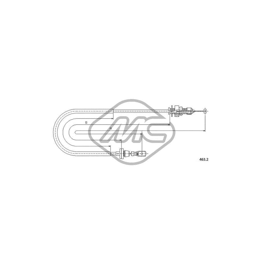 Metalcaucho 81528 Throttle Cable | ML Performance UK Car Parts