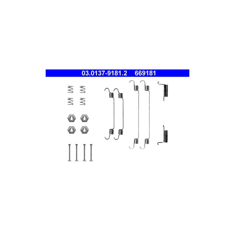 ATE 03.0137-9181.2 Accessory Kit, Brake Shoes for NISSAN PRIMERA | ML Performance UK Car Parts