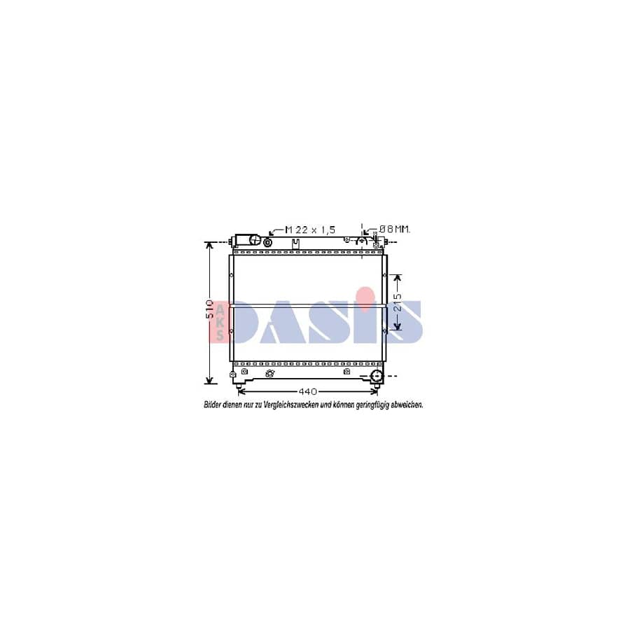 AKS Dasis 320019N Engine Radiator For Suzuki Samurai Off-Road (Sj) | ML Performance UK