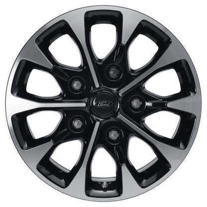 GENUINE FORD 2044753 x4 SET OF 4 TOURNEO CUSTOM - TRANSIT CUSTOM ALLOY WHEEL 17" 10-SPOKE DESIGN BLACK AND MACHINED 2012 - 2021 | ML Performance UK