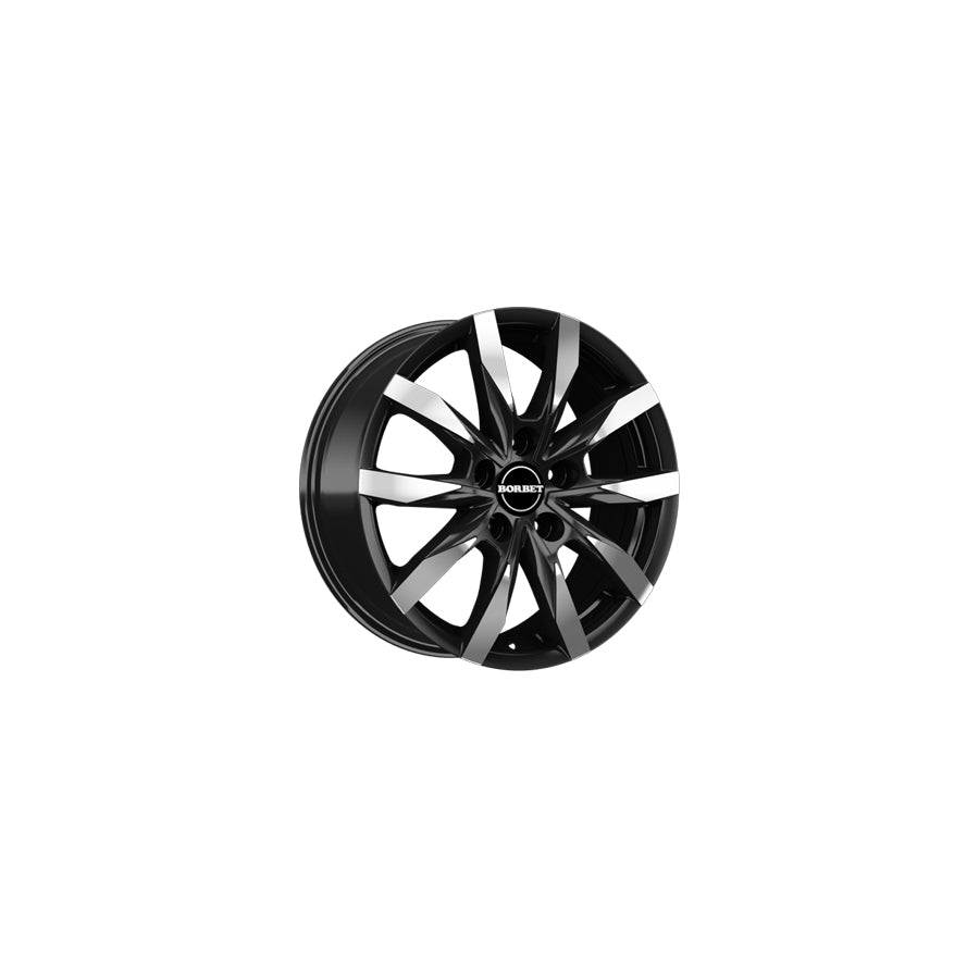 Borbet CW5 7.5x18 ET48 CW5 75848112566,5BPM Matt Black Polished Wheel | ML Performance UK Car Parts