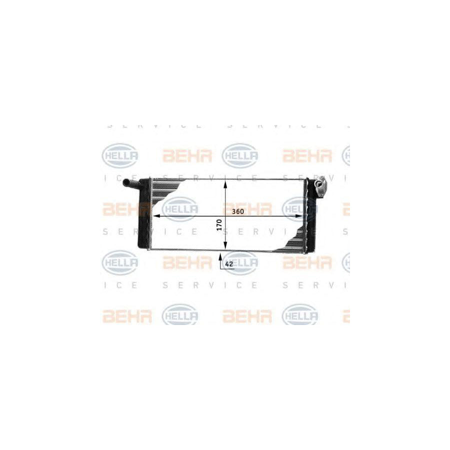 Hella 8FH 351 312-351 Heater Matrix