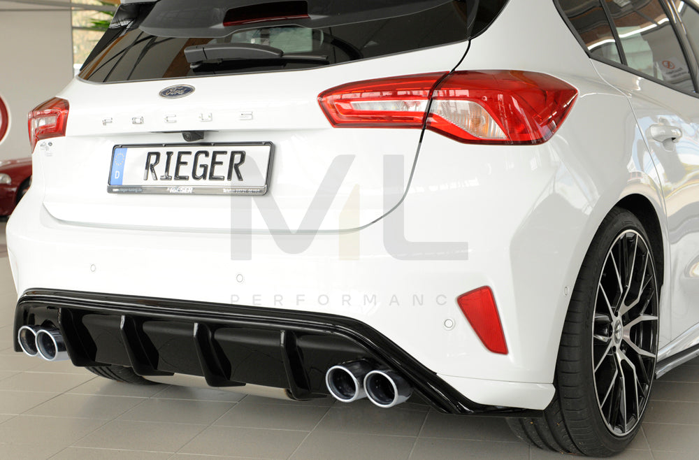 Rieger 00088195 Ford DEH Focus 4 Rear Diffuser (Inc. Focus 4 ST) 3 | ML Performance UK Car Parts