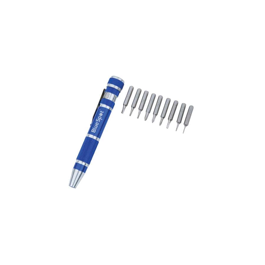 BlueSpot Tools B/S12610 9-in-1 Screwdriver Bit Set | ML Performance UK