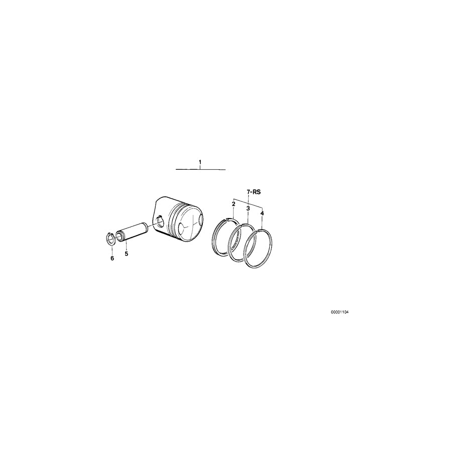 Genuine BMW 11251335218 Repair Kit Piston Rings +0,25 (Inc. R 75) | ML Performance UK Car Parts