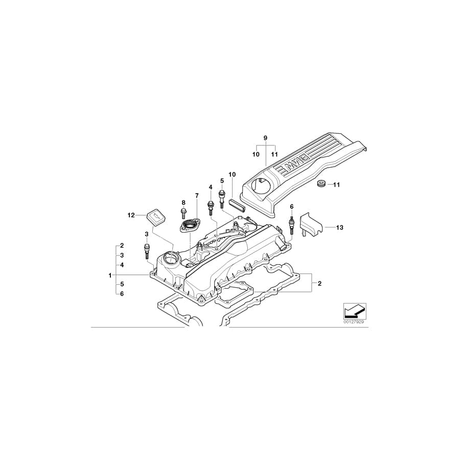 Genuine BMW 11127553302 E85 E83 Ignition Coil Covering (Inc. Z4 2.0i, X3 2.0i & X1 18i) | ML Performance UK Car Parts