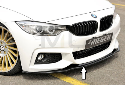 Rieger 00088086 BMW 4 Series F32 F33 F36 Front Splitter 1 | ML Performance UK Car Parts