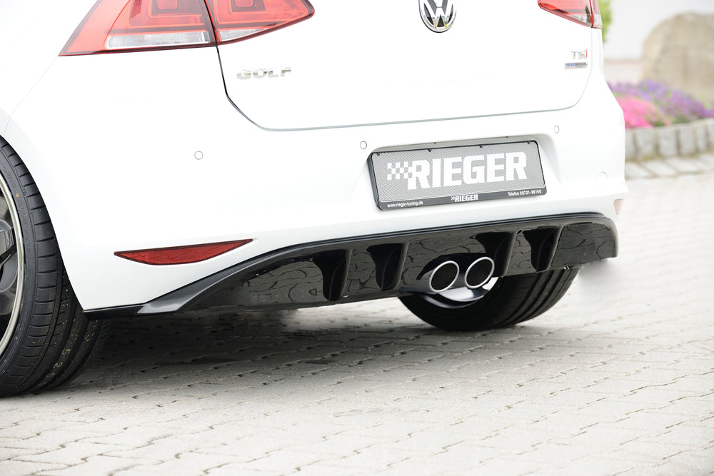 Rieger 00088030 VW Mk7 Golf Rear Diffuser (Inc. GTI, GTI Clubsport) 1 |ML Performance UK Car Parts