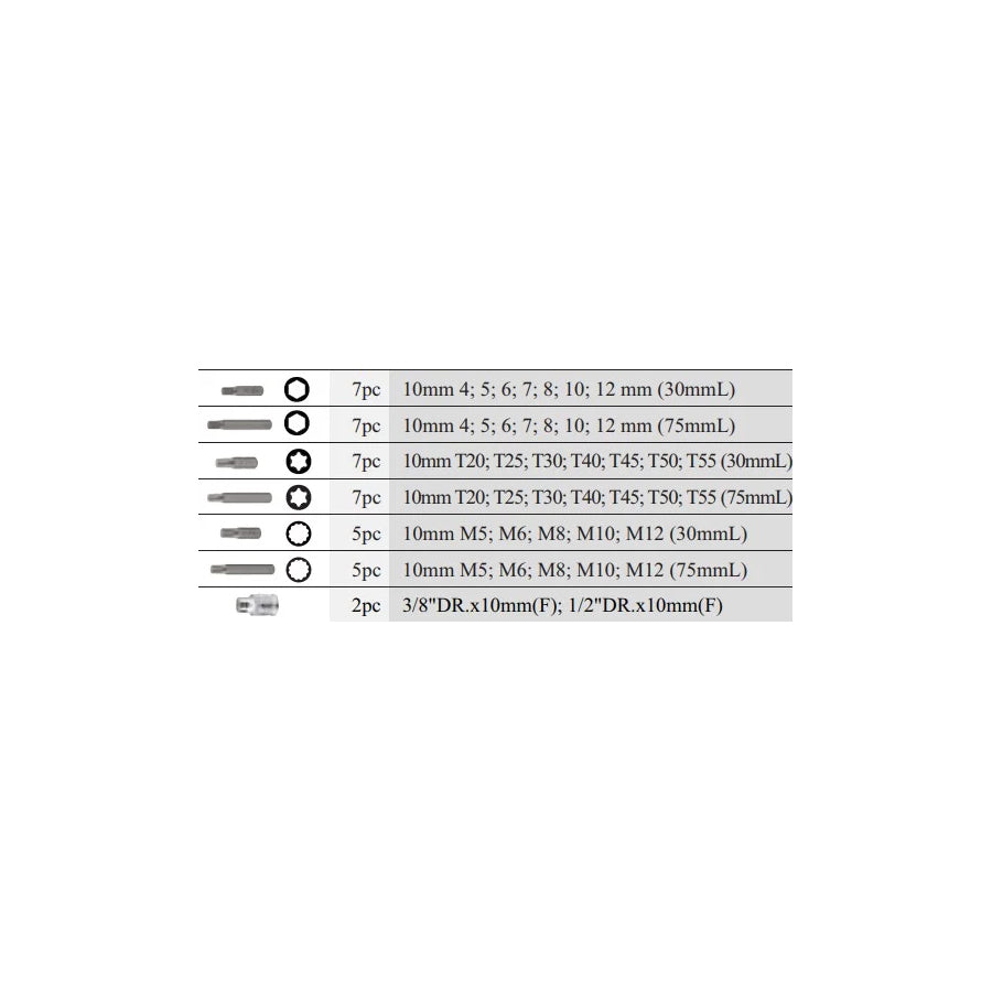 Force 4401 Screwdriver Bits Set | ML Performance UK Car Parts