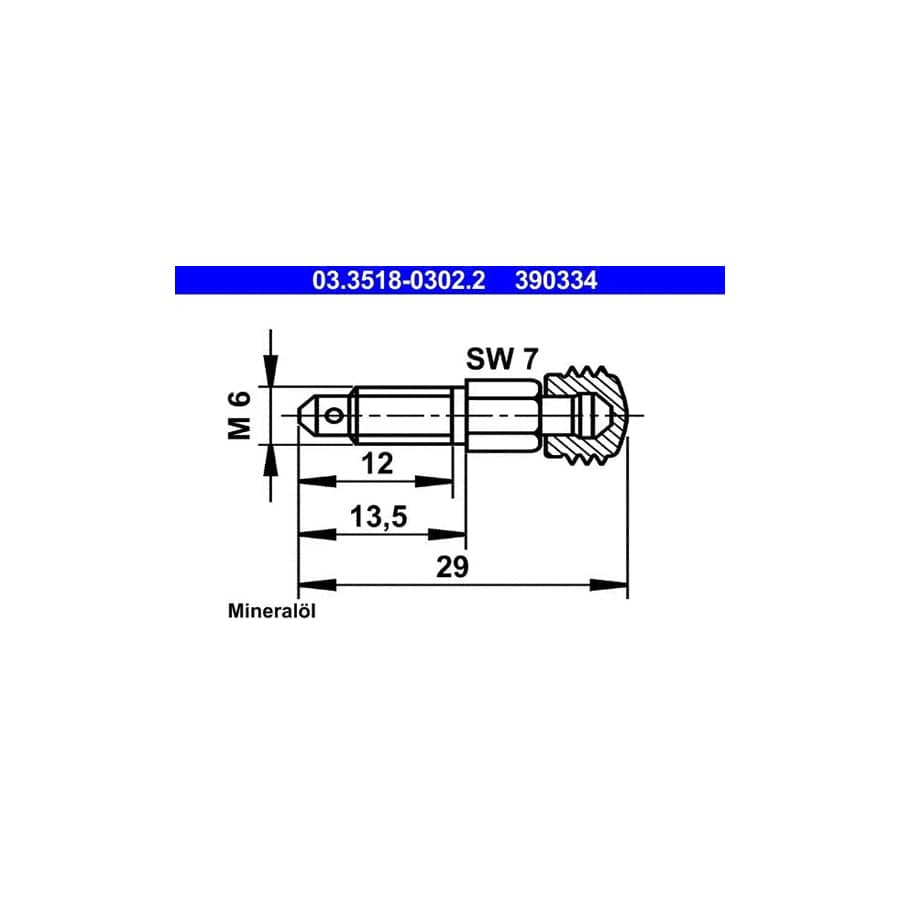 ATE 03.3518-0302.2 Breather Screw / Valve