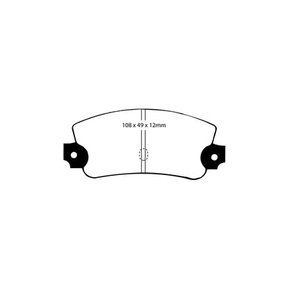 EBC DP2231 Lancia Seat Greenstuff Rear Brake Pads - Bendix Caliper 2 | ML Performance UK Car Parts