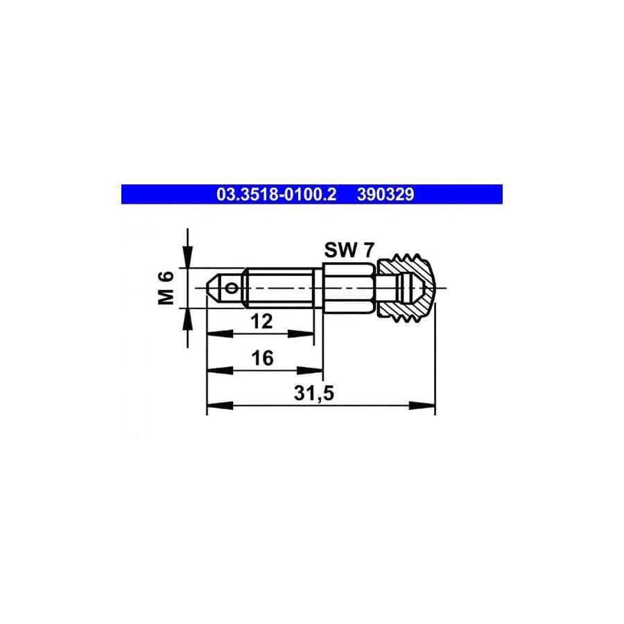 ATE 03.3518-0100.2 Breather Screw / Valve