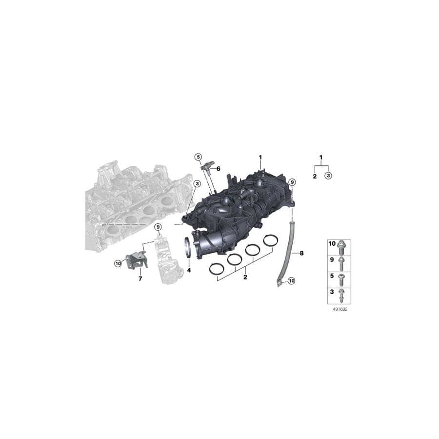 Genuine BMW 11619486363 G20 G12 G15 Collar Screw M6 (Inc. X3 20iX, 640iX & X7 40iX) | ML Performance UK Car Parts