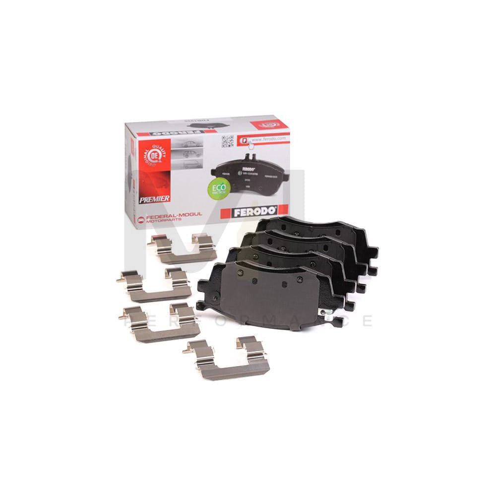 Ferodo Premier Eco Friction Fvr1493 Brake Pad Set Incl. Wear Warning Contact, With Brake Caliper Screws, With Piston Clip, With Accessories | ML Performance Car Parts