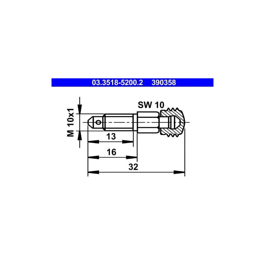 ATE 03.3518-5200.2 Breather Screw / Valve