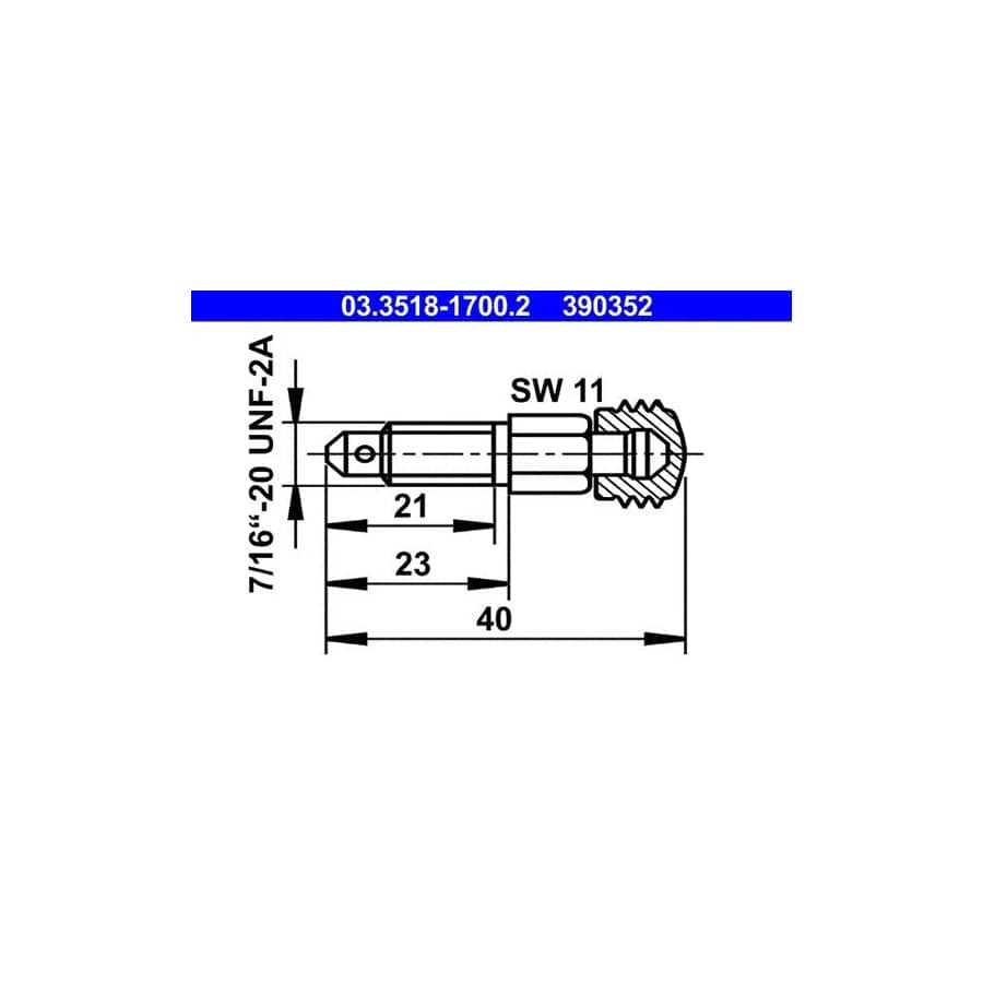 ATE 03.3518-1700.2 Breather Screw / Valve