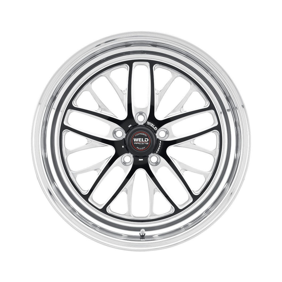 Weld 82HB8090W61A S82 Wheel 18x9 5x115 ET28 BS6.1 Black Center - Polished Shell