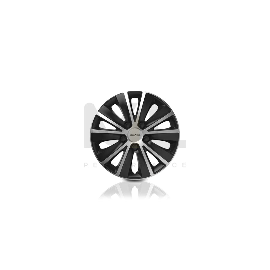 Goodyear MONACO GOD9054 Wheel trims 15 Inch Black/Silver | ML Performance Car Parts