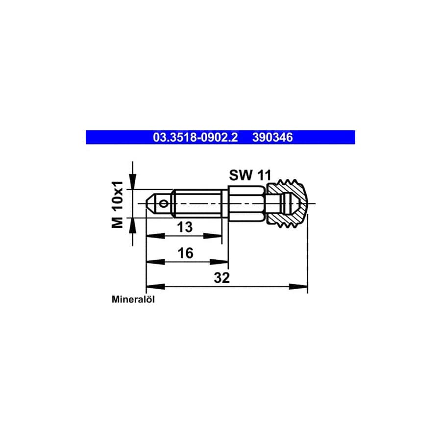 ATE 03.3518-0902.2 Breather Screw / Valve