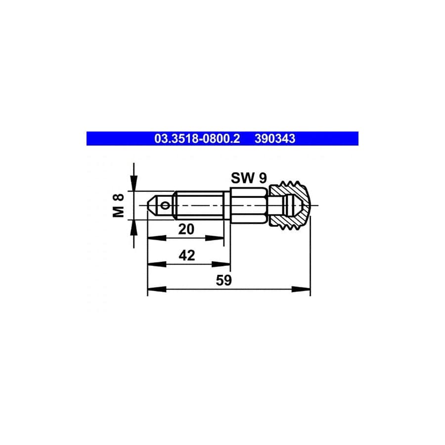 ATE 03.3518-0800.2 Breather Screw / Valve