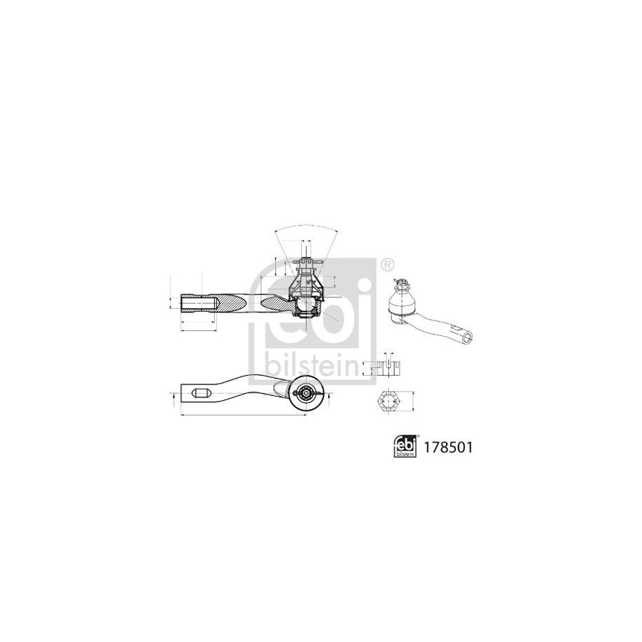 Febi Bilstein 178501 Track Rod End