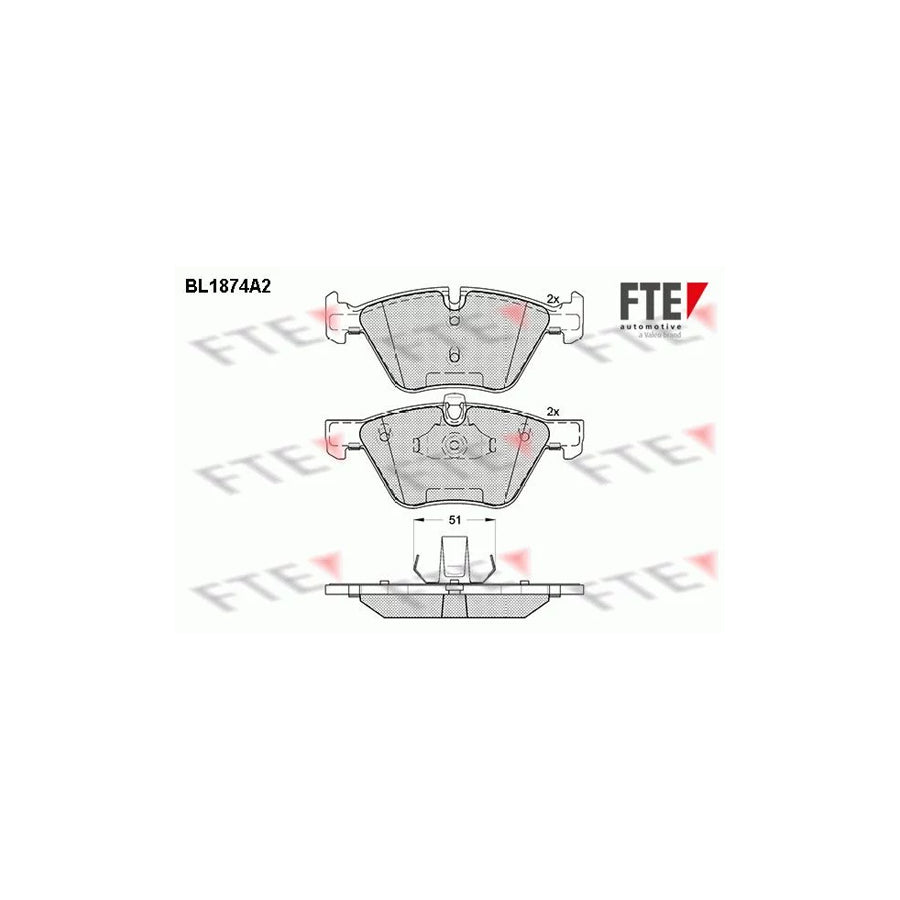 Fte 9010457 Brake Pad Set For Bmw 5 Series | ML Performance UK Car Parts