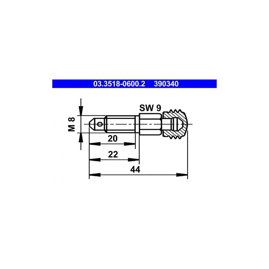 ATE 03.3518-0600.2 Breather Screw / Valve