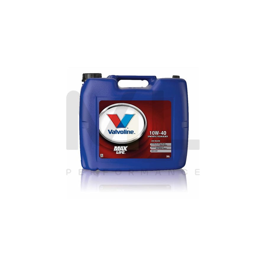 Valvoline MaxLife 10w-40 Engine Oil 20l | Engine Oil | ML Car Parts UK | ML Performance