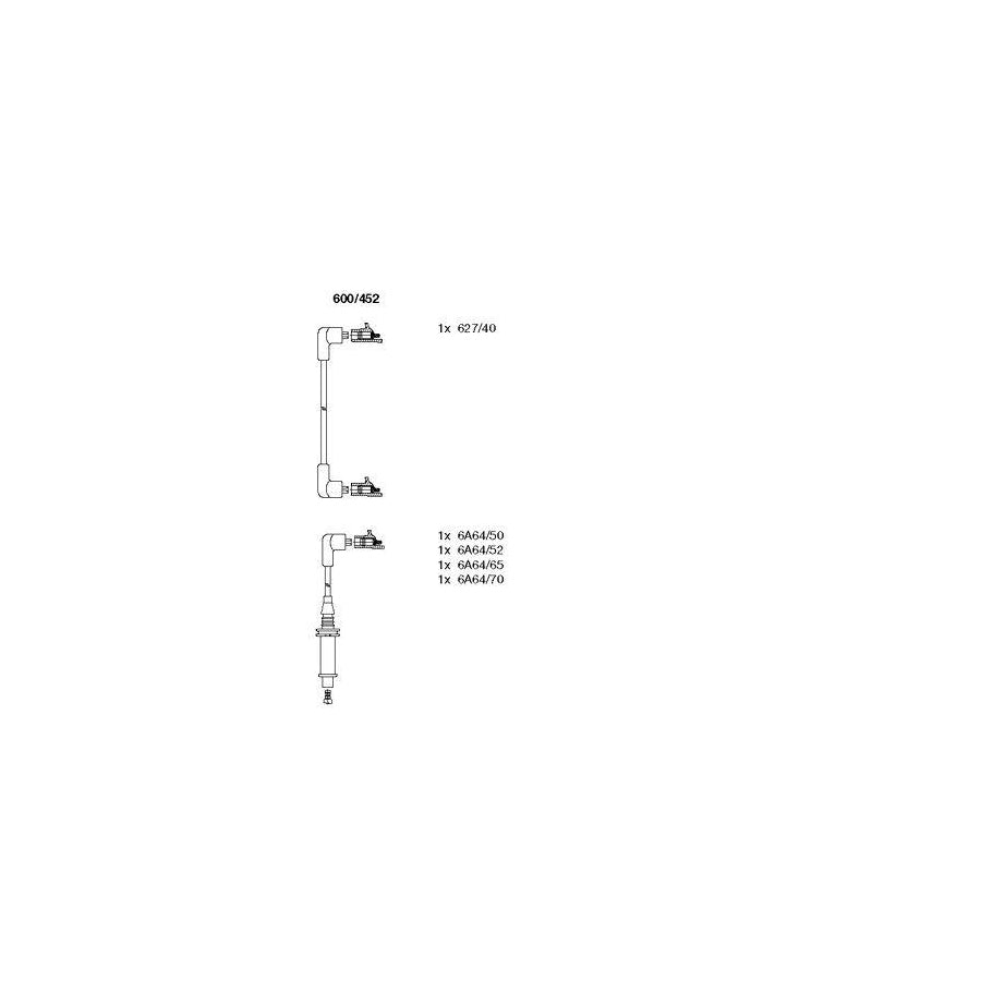 Bremi 600/452 Ignition Cable Kit For Citroën Bx