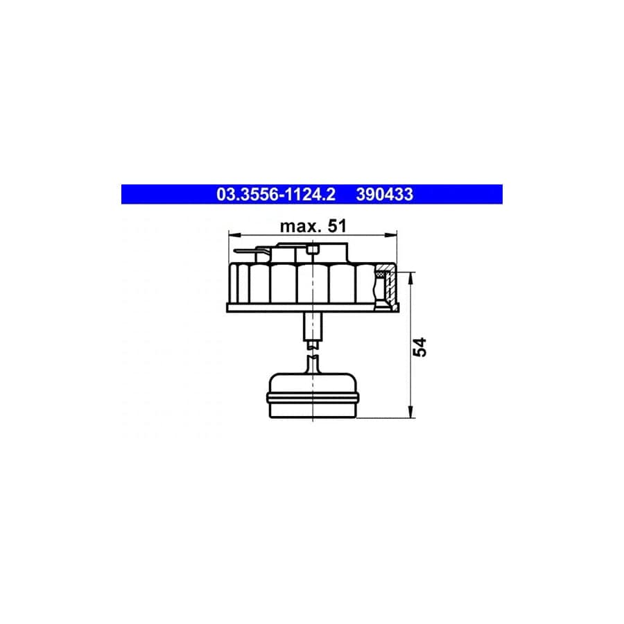 ATE 03.3556-1124.2 Sealing Cap, Brake Fluid Reservoir