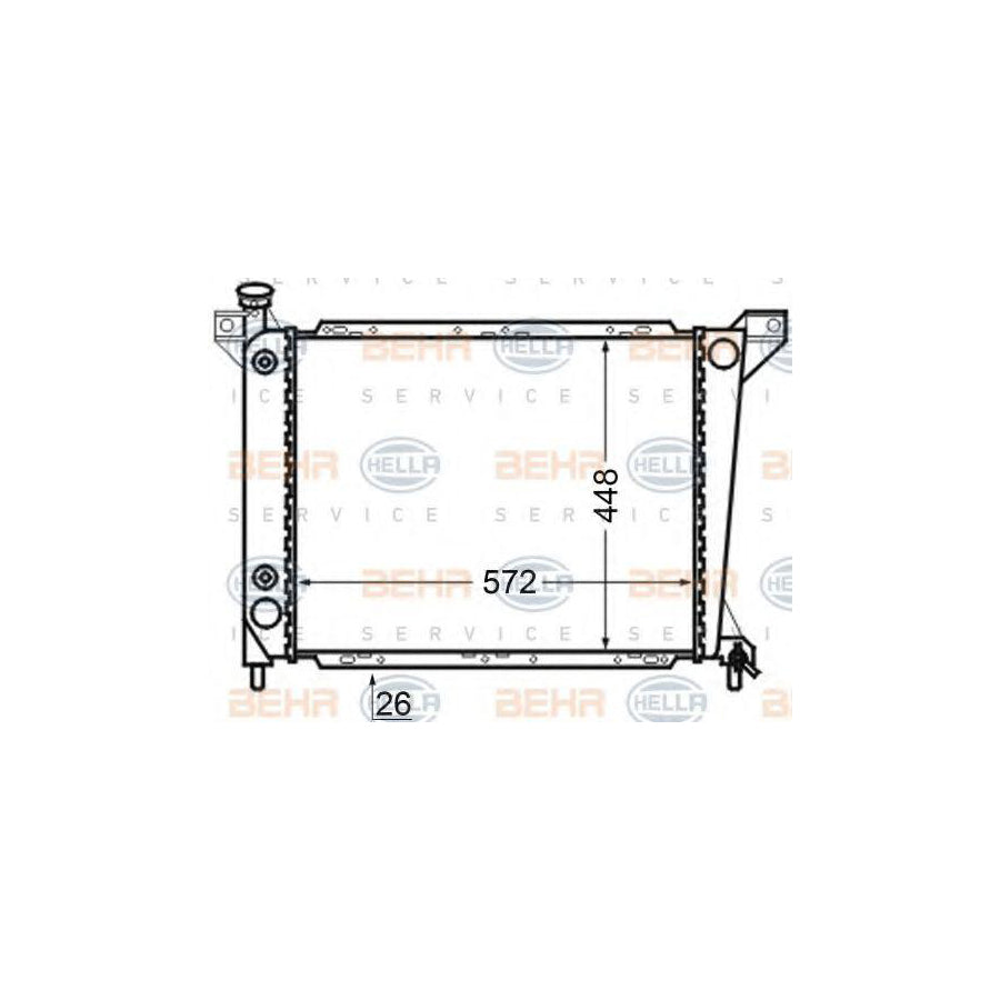 Hella 8MK 376 704-671 Engine Radiator