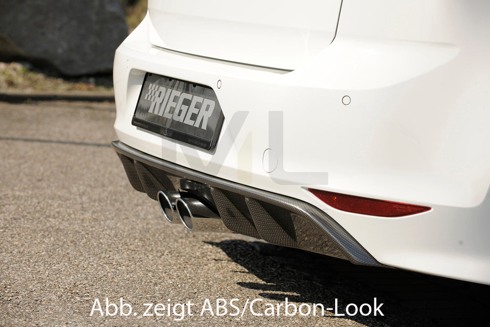 Rieger 00059569 VW Mk7 Golf Rear Diffuser 3 | ML Performance UK Car Parts