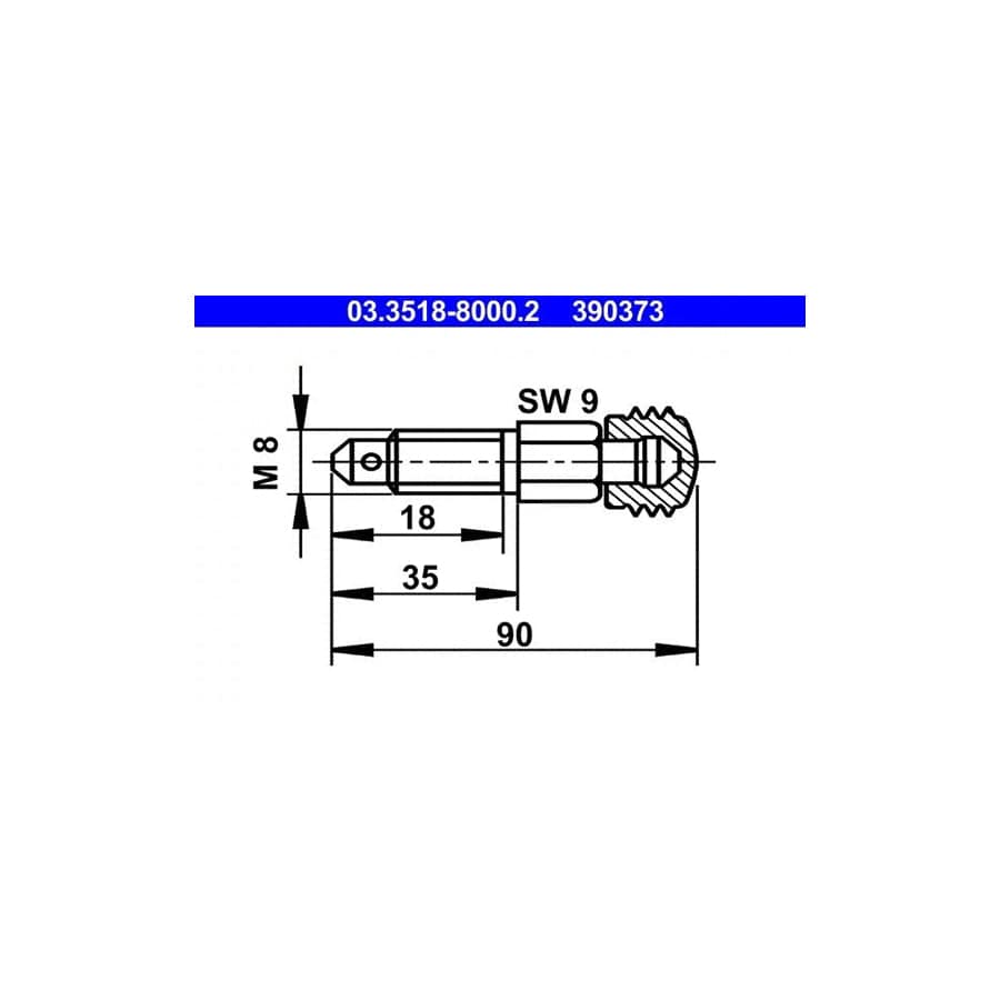 ATE 03.3518-8000.2 Breather Screw / Valve