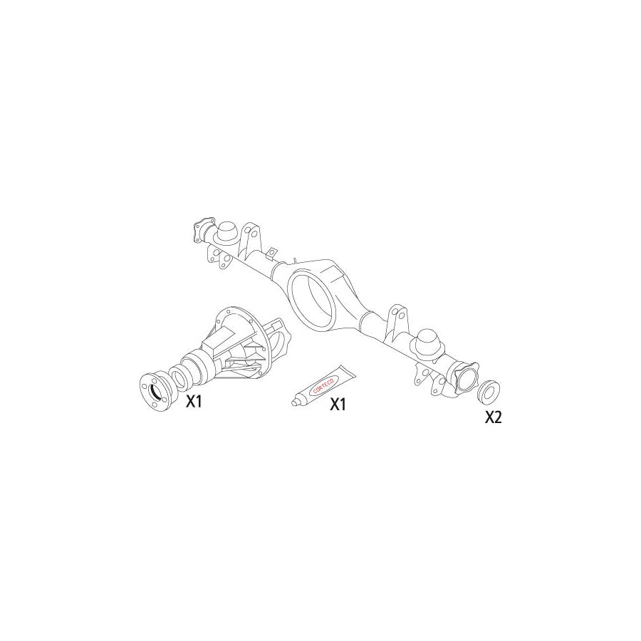 Corteco 19536213 Gasket Set, Differential For Suzuki Grand Vitara I Off-Road (Ft, Ht) | ML Performance UK