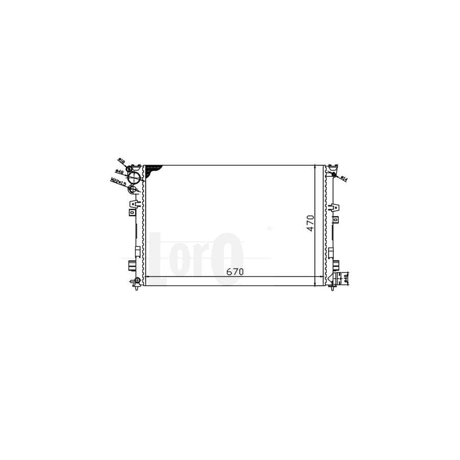 Abakus 0160170057 Engine Radiator | ML Performance UK