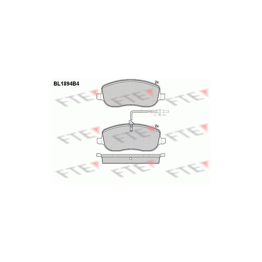 Fte 9010482 Brake Pad Set | ML Performance UK Car Parts