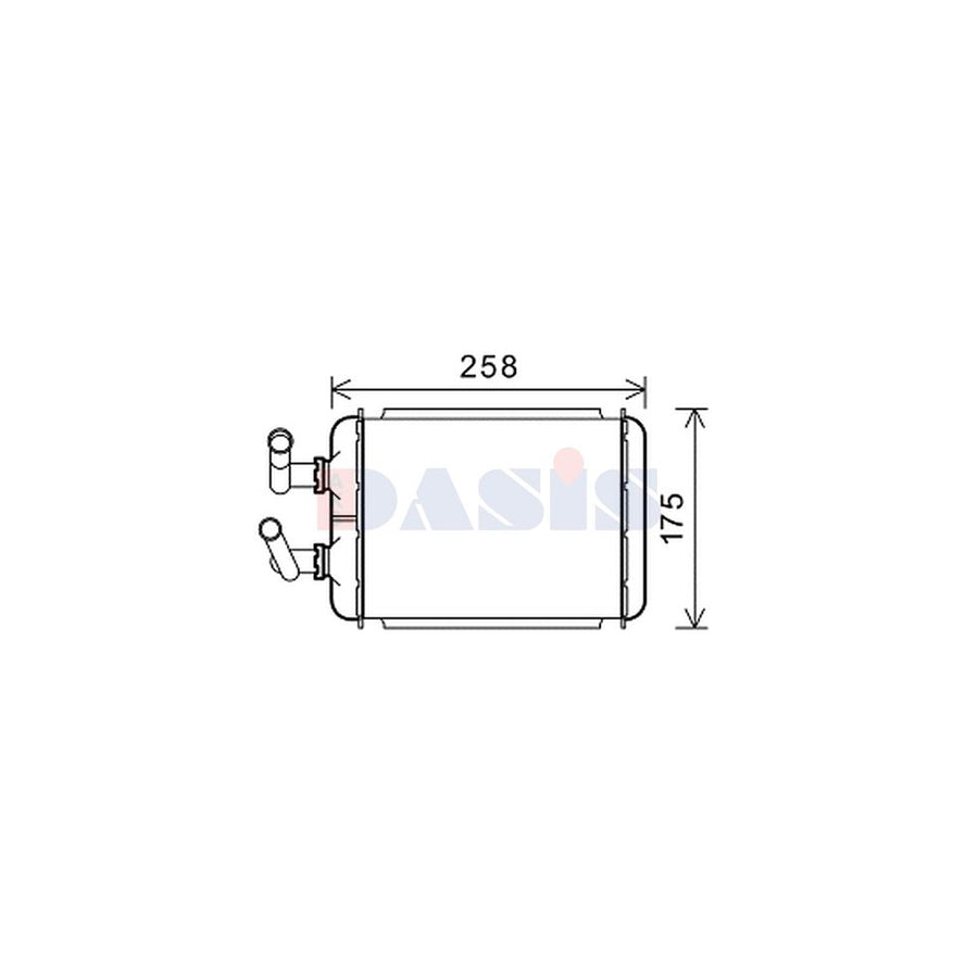 AKS Dasis 519036N Heater Matrix For Chevrolet Hhr Mpv | ML Performance UK