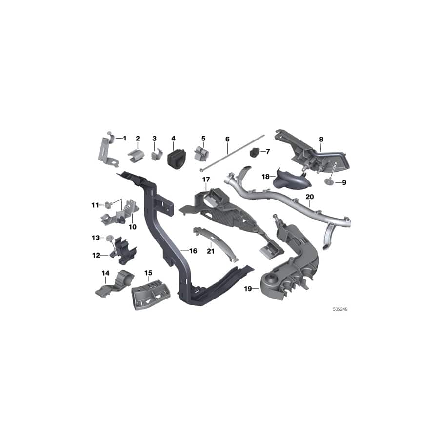 Genuine BMW 12518514473 F30 F20 F32 Holder (Inc. 328iX, 435iX & M4 CS) | ML Performance UK Car Parts