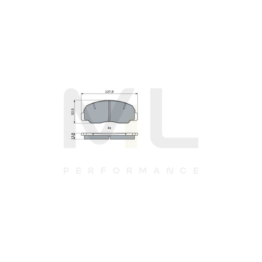 Bosch 0986494944 Brake Pad Set BP1795 | ML Performance Car Parts